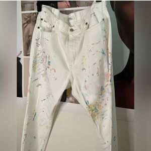 Polo Ralph lauren White painted Jeans